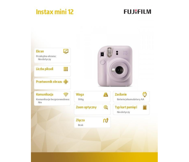 Fujifilm Instax Mini 12 purpurowy - 1130656 - zdjęcie 11